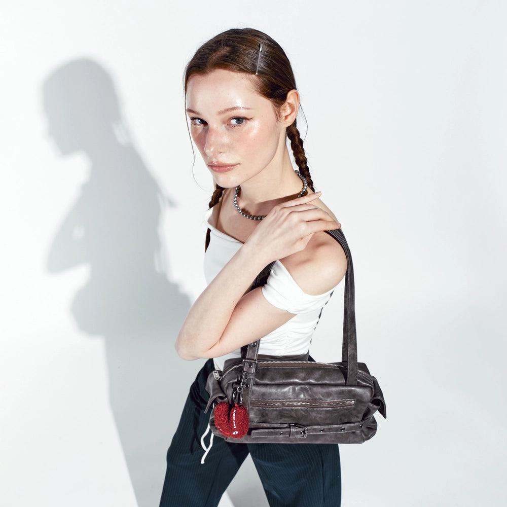 Samo Ondoh Belt Utility Bag M Baked Gray – SEOUL TERRACE Samo Ondoh Belt Utility Bag M Baked Gray – SEOUL TERRACE