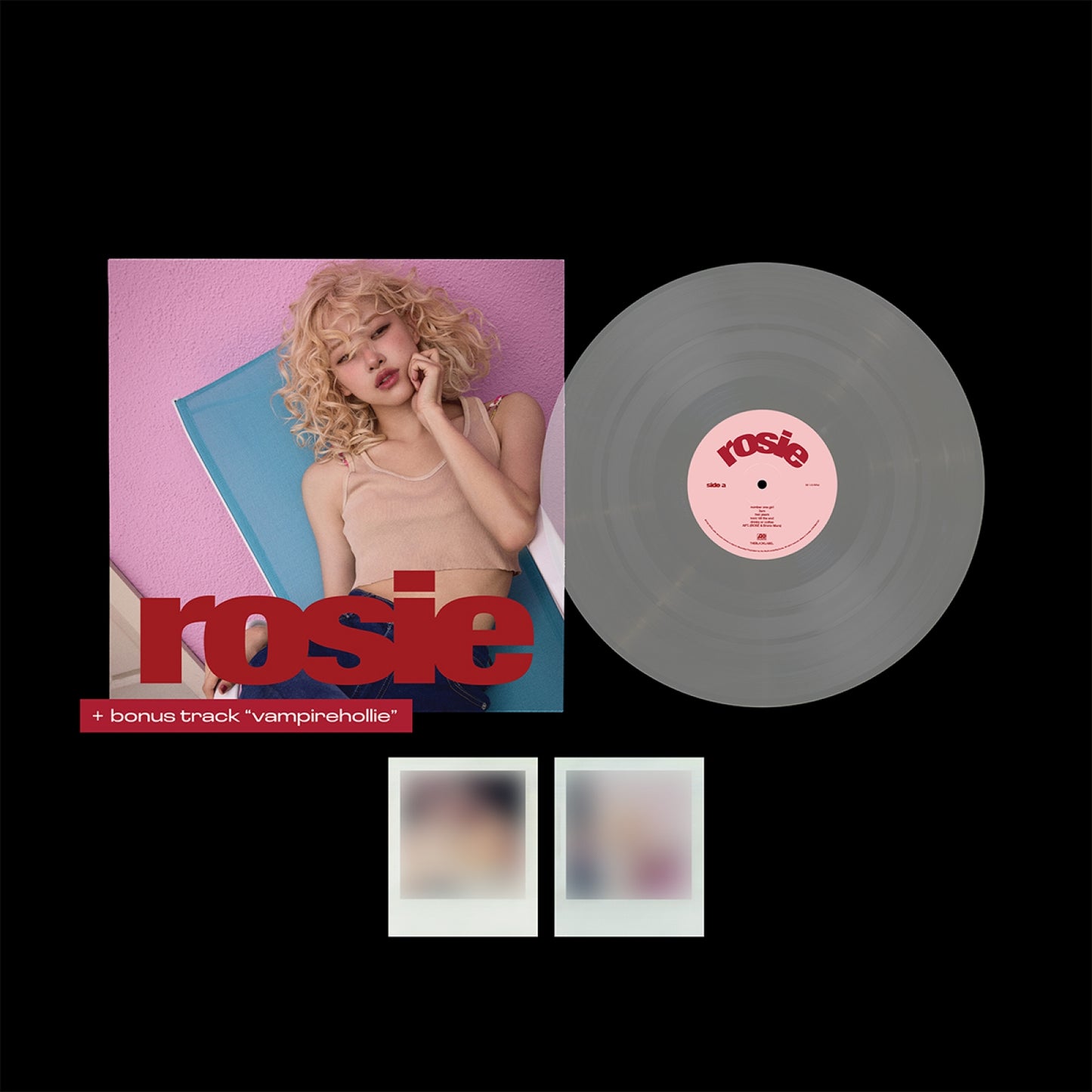 BLACKPINK Rosé - 'ROSIE' 1st Album Vinyl LP (Vampirehollie Edition) - Transparent - (with Gifts)