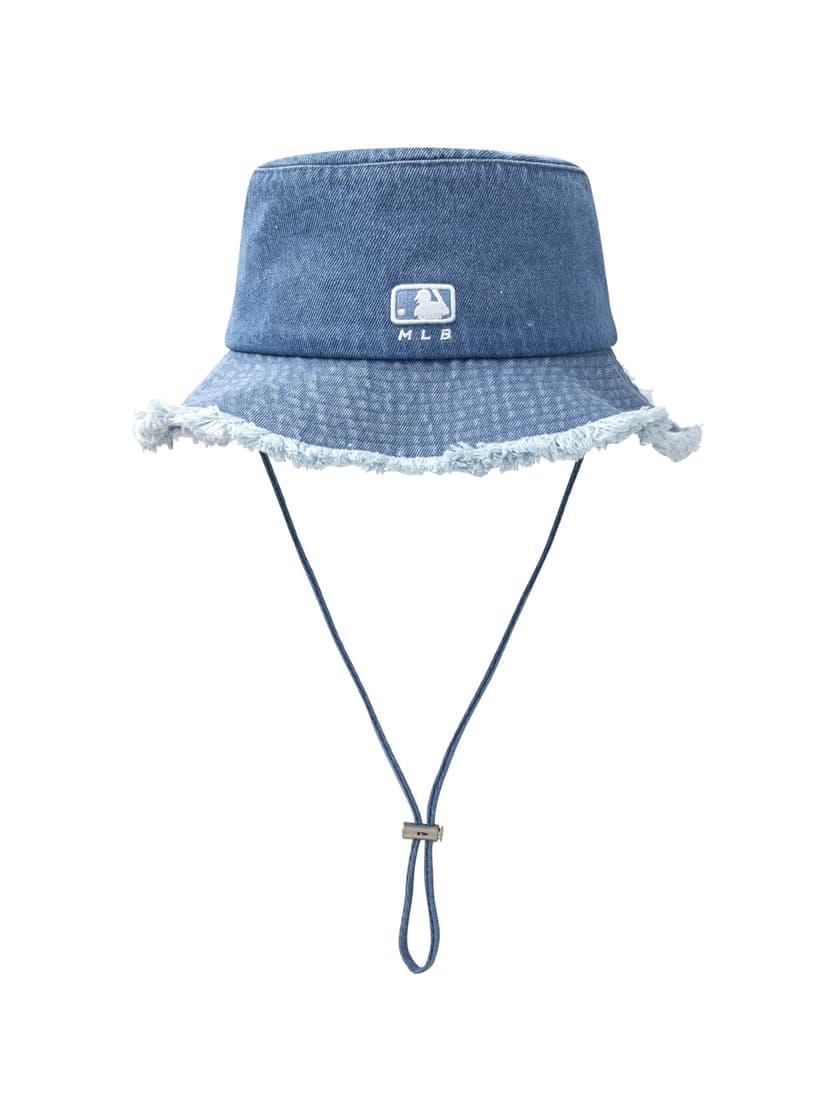 MLB Colored Denim Safari Bucket Hat New York Yankees