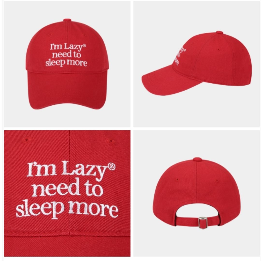 LAZYZ Sleep More Washing Ball Cap Worn By aespa Karina