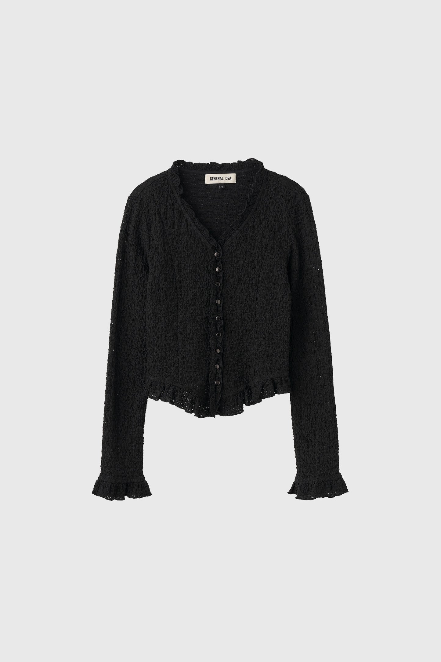 GENERAL IDEA - WOMAN Lace Frill Blouse