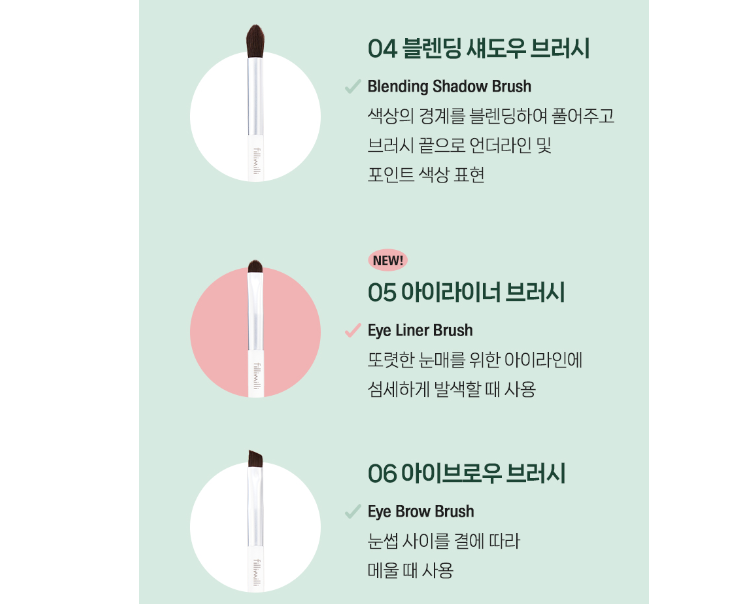 Fillimilli Eye Makeup Brush Kit (6-piece set)