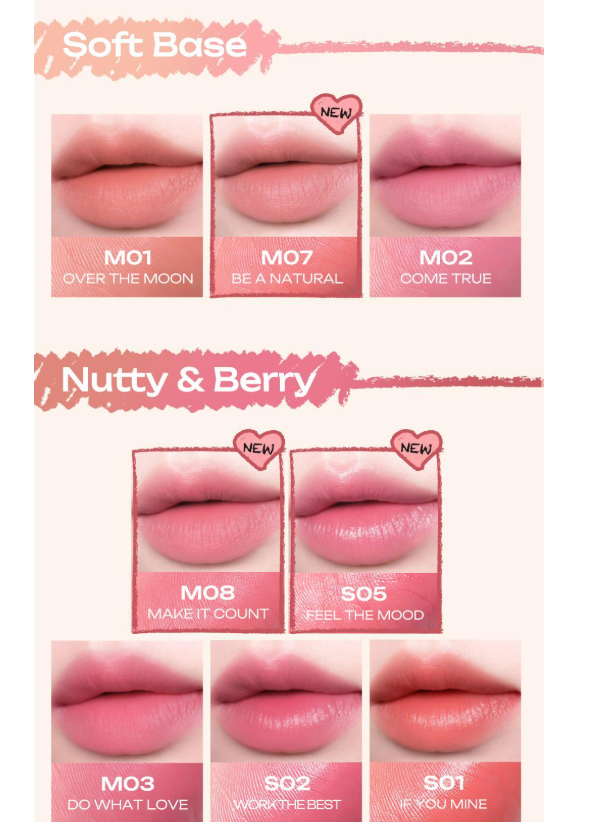 NCT Do Young & Jungwoo Peripera Slip On My Lip 1.4g/1.6g 13 types