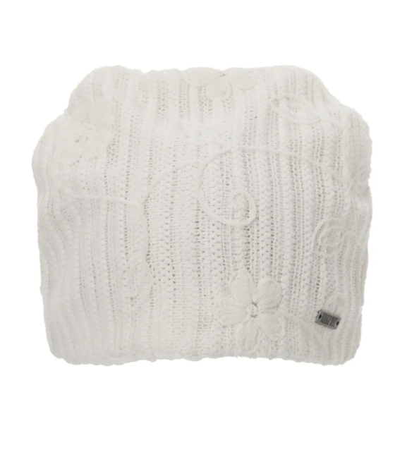 Khaki Point Flower Beanie