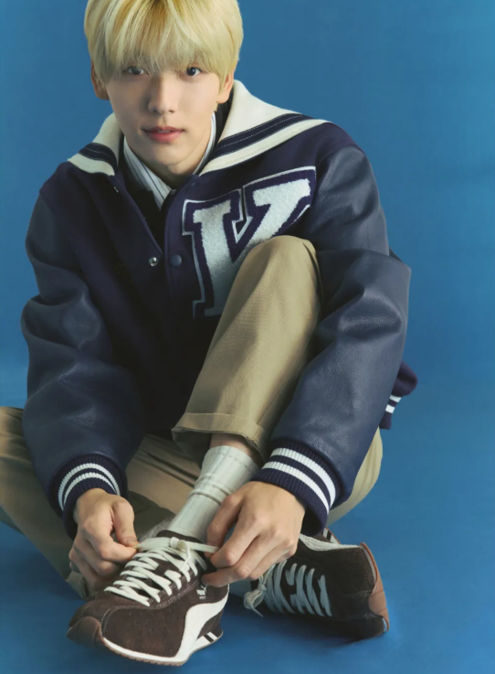 スヒョン TXT Soobin's Worn] Puma Sprint - (Hairy Suede) Chocolate: Forest