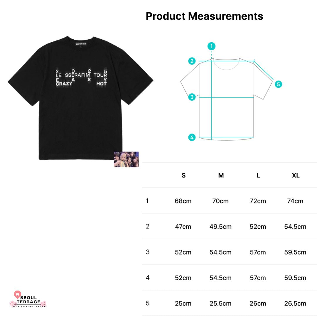 2025 LE SSERAFIM TOUR ‘EASY CRAZY HOT’ Official Merch