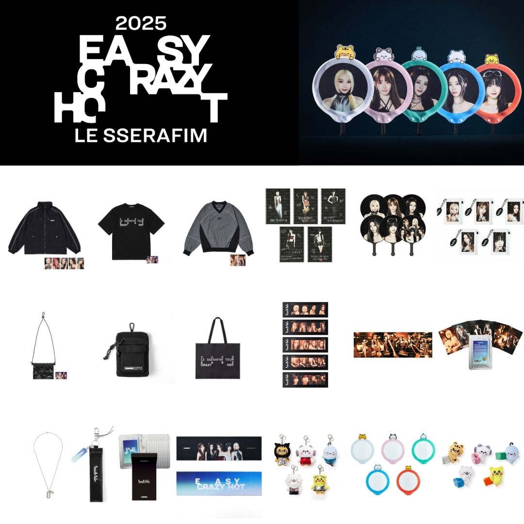 2025 LE SSERAFIM TOUR ‘EASY CRAZY HOT’ Official Merch