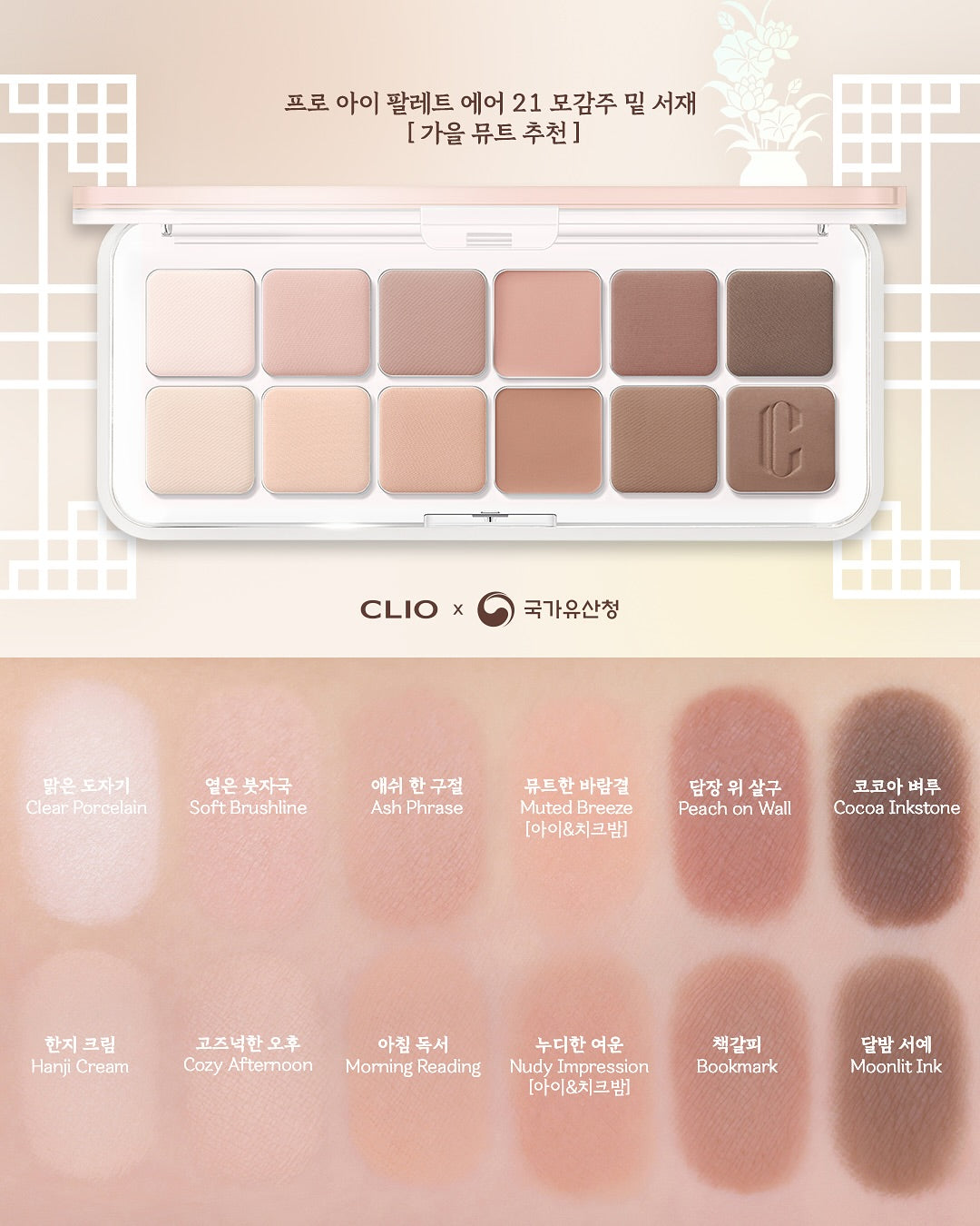 National Heritage Administration X Clio Pro Eye Palette Air