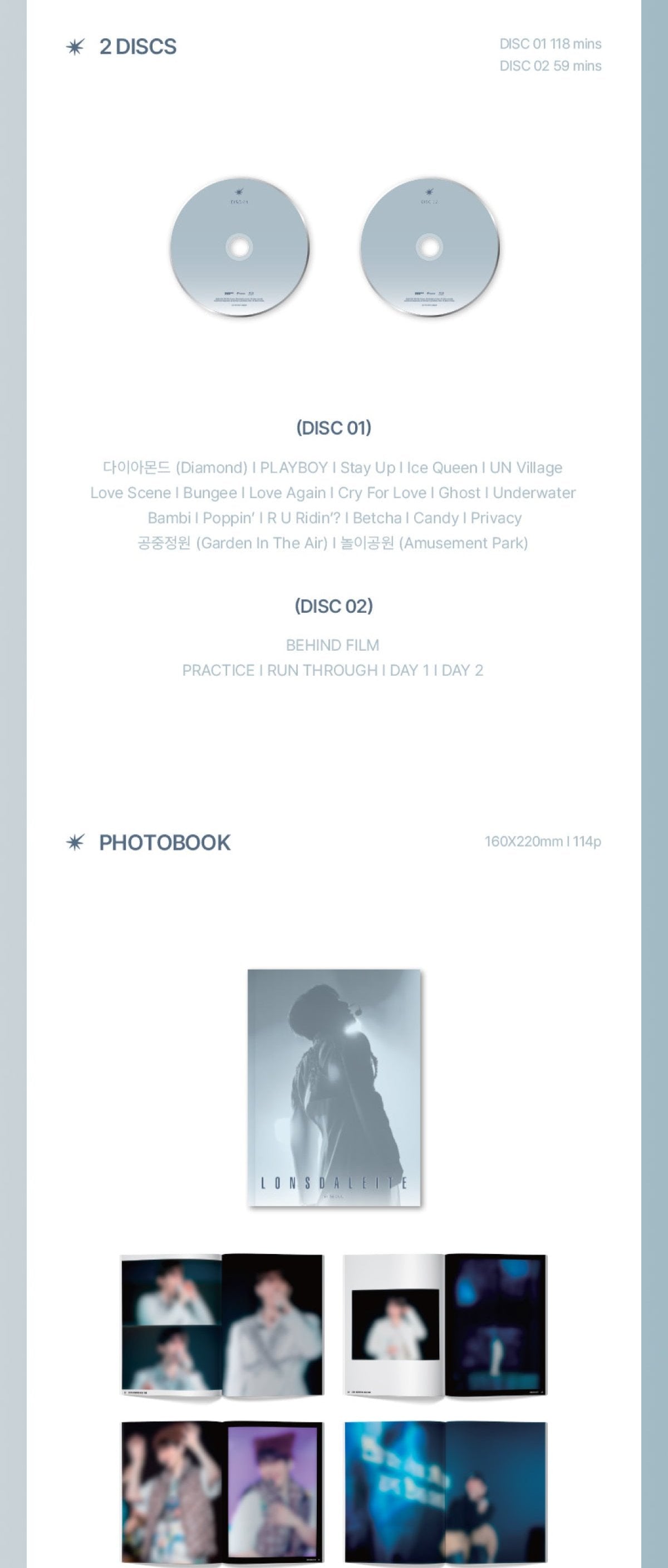 (EXO) BAEKHYUN - 2024 Asia Tour 'Lonsdaleite' in Seoul (BLU-RAY)