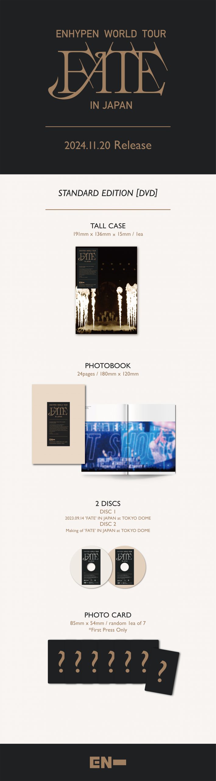 ENHYPEN - FATE WORLD TOUR IN JAPAN - DVD & BLU-RAY