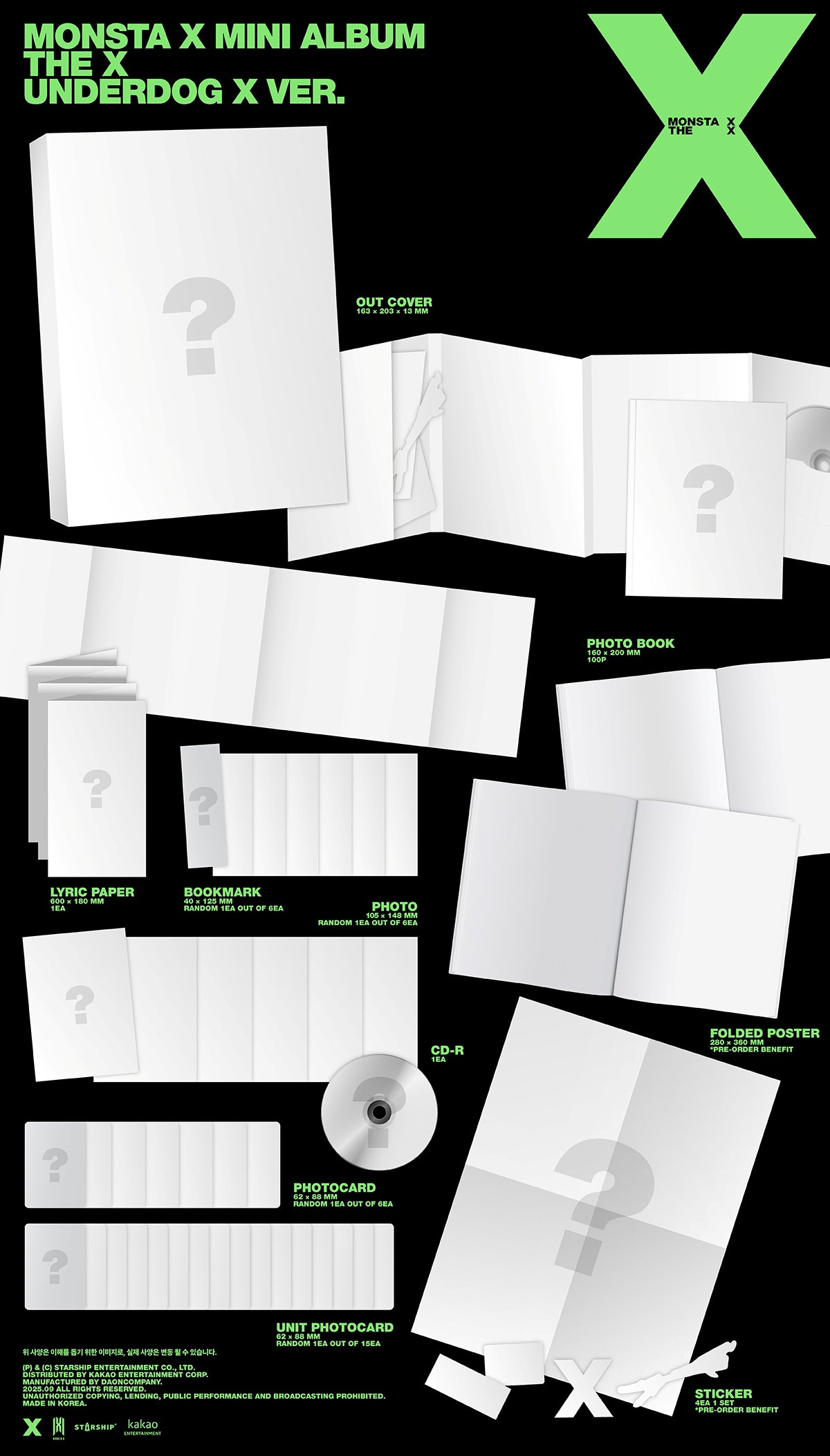 MONSTA X - THE X / 13th Mini Album
