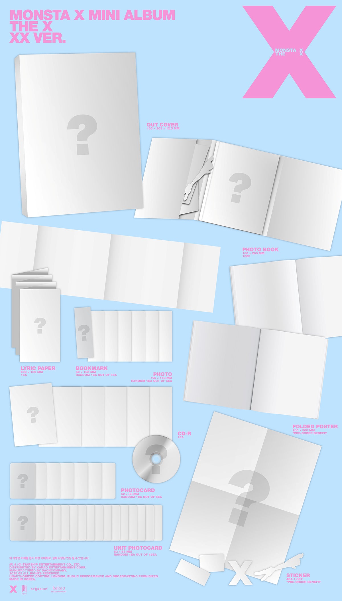 MONSTA X - THE X / 13th Mini Album