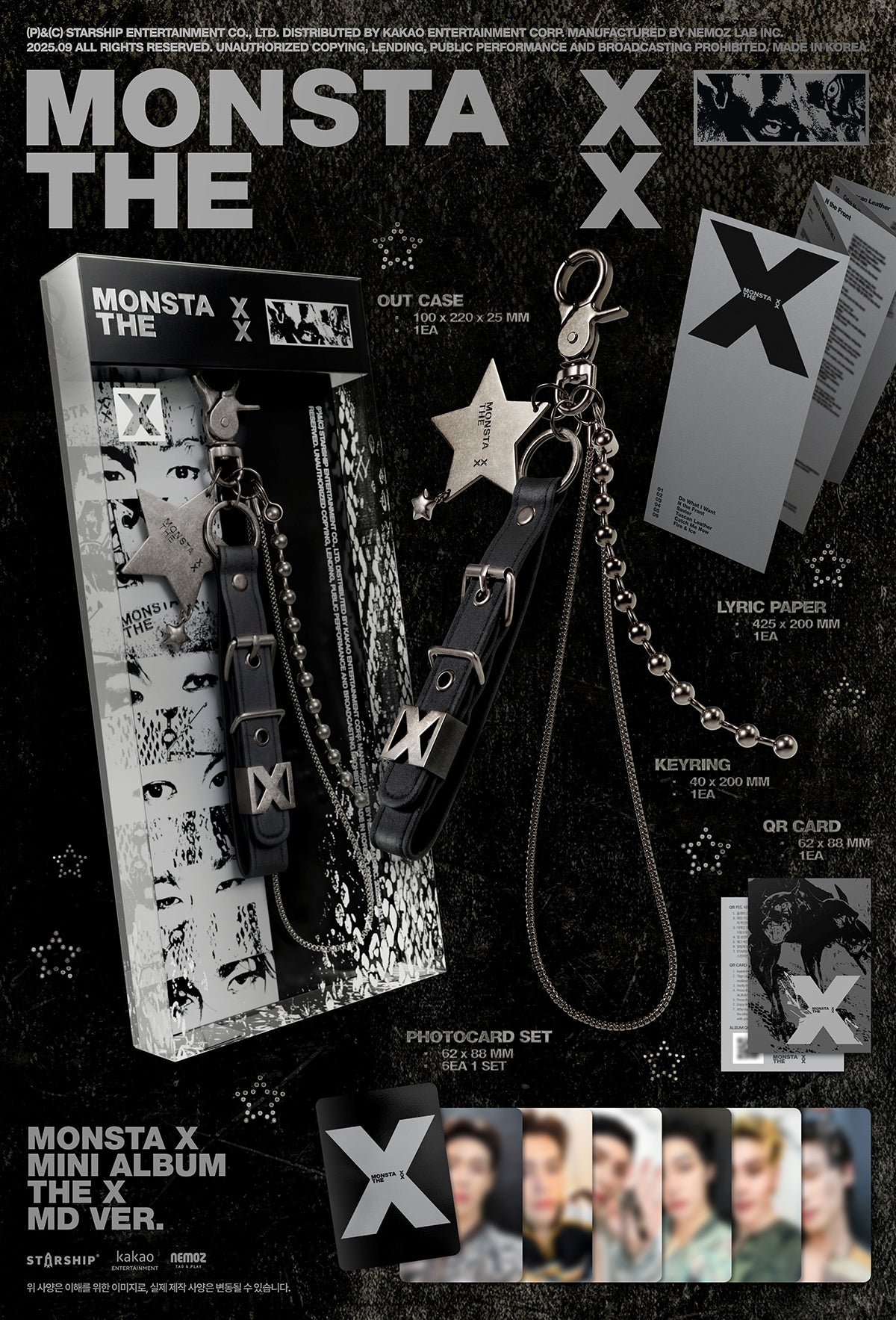 MONSTA X - THE X / 13TH MINI ALBUM (MD VER.)