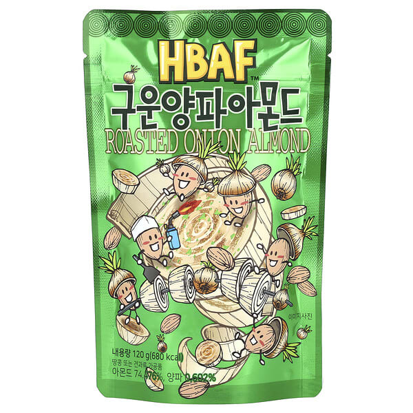 Honey Butter Almond (HBAF) - Korean Snack Flavored Almonds (3 x 120g)