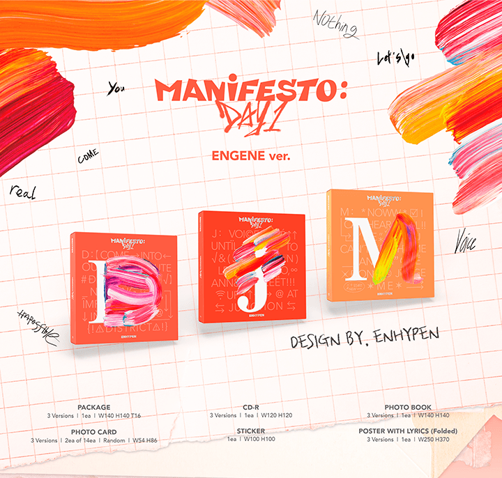 ENHYPEN - MANIFESTO : DAY 1 Album (Mini 3rd Album)