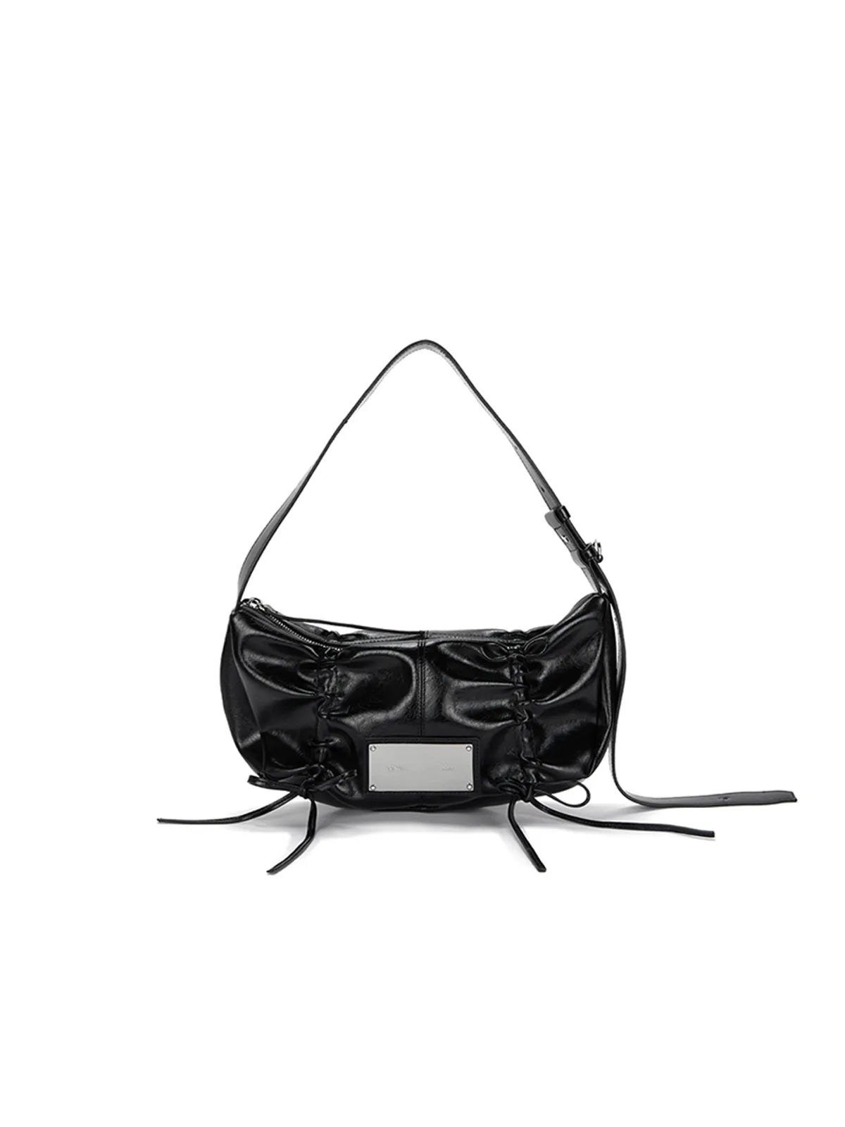 Matin Kim Half Shirring Ribbon Round Bag