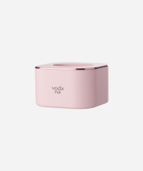 Vondana Easy Up Hair Styler Brush Curling Iron (Powder Pink)