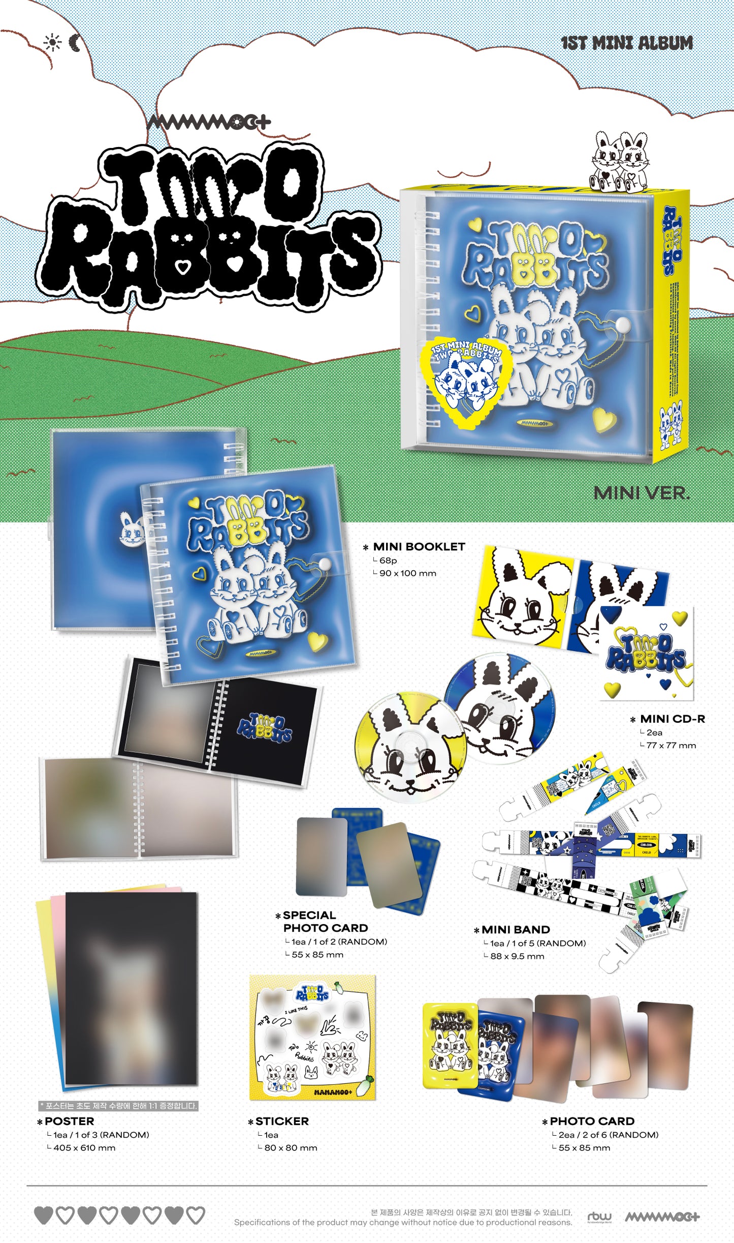 Mamamoo+ - 1st Mini Album: TWO RABBIT