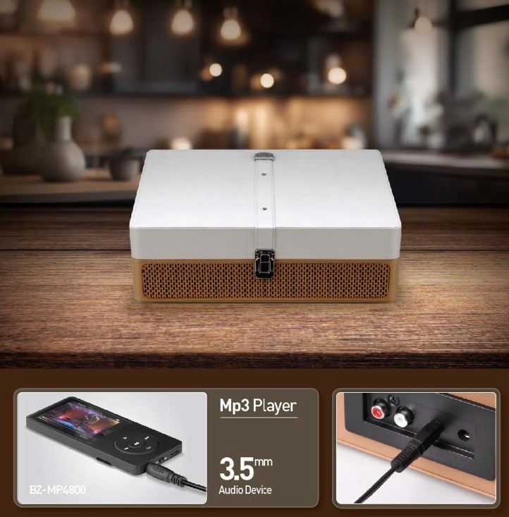 BRITZ - Vinyl LP Player + Bluetooth Speaker