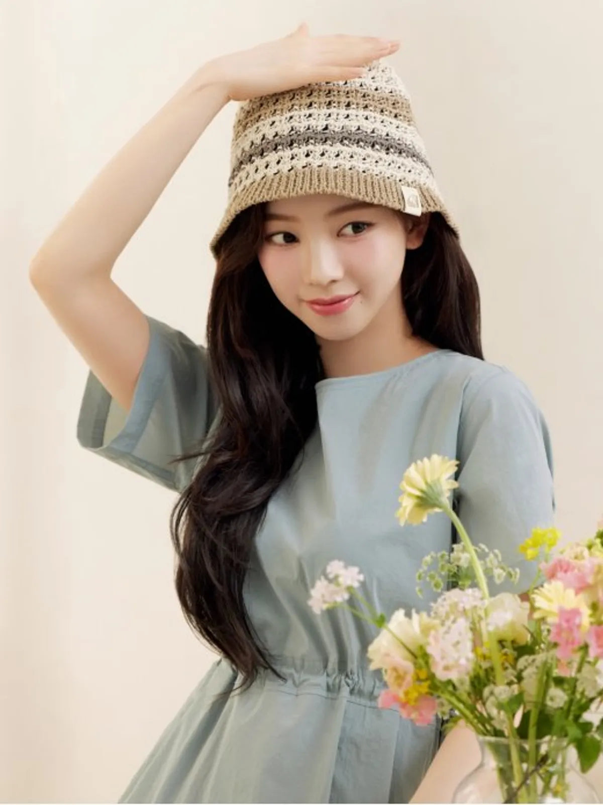 Aespa Karina X Nordisk Striped Summer Hat