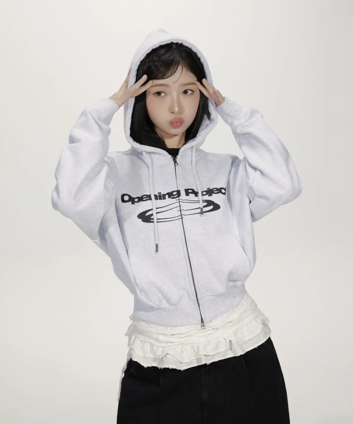 Ive Rei Pick] Opening Project W Identity Hoodie Zip-up – SEOUL TERRACE