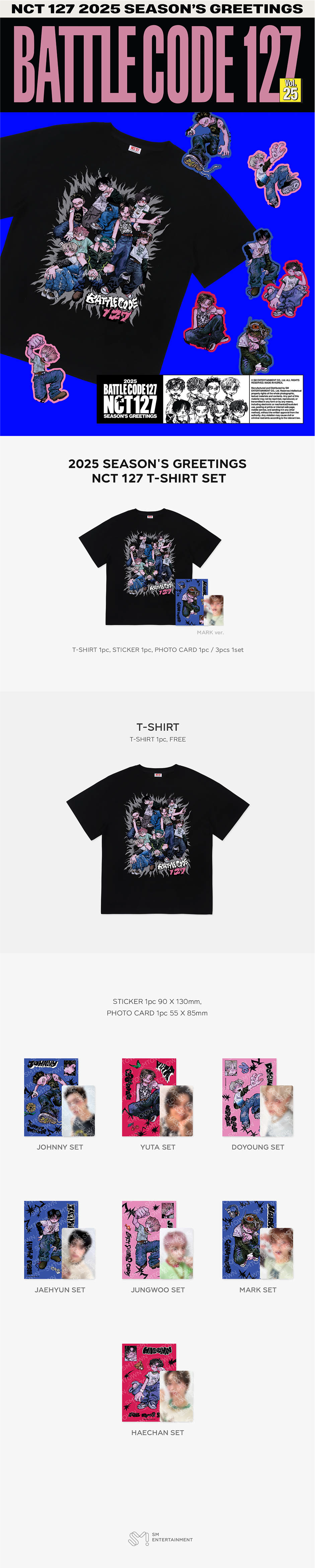 NCT 127 - Battle Code 2025 SEASON'S GREETINGS Merch MD