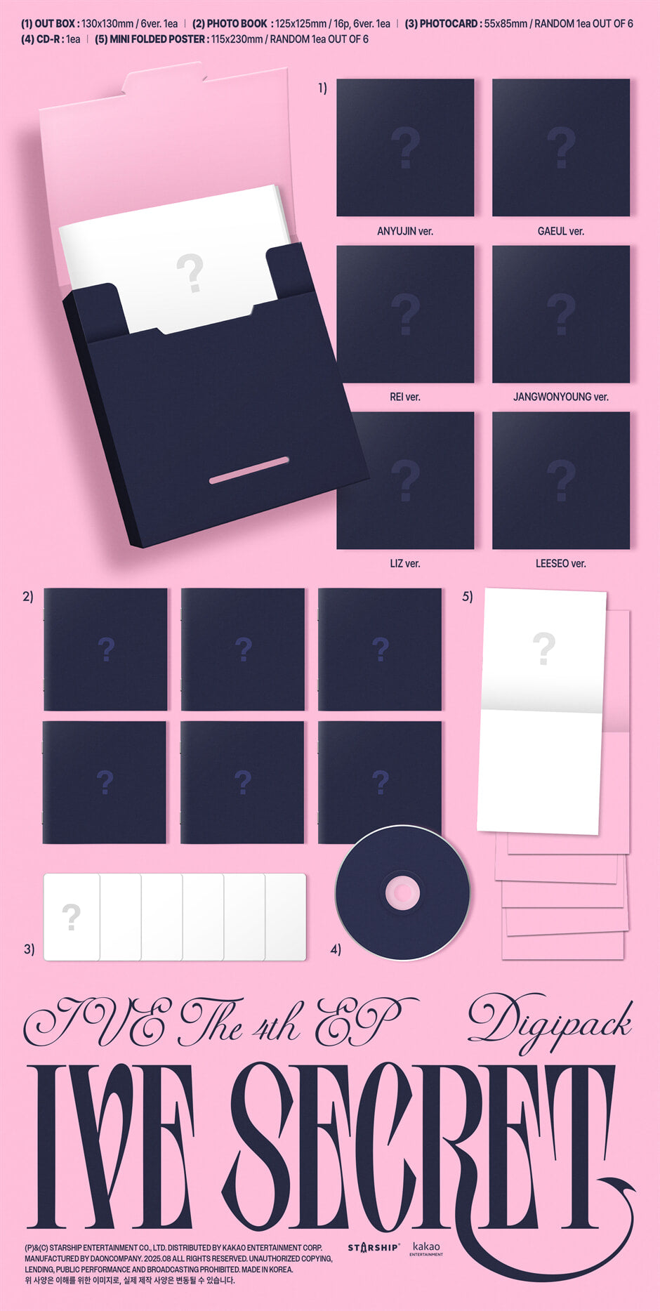 IVE - THE 4th EP IVE SECRET (Digipack Ver.)