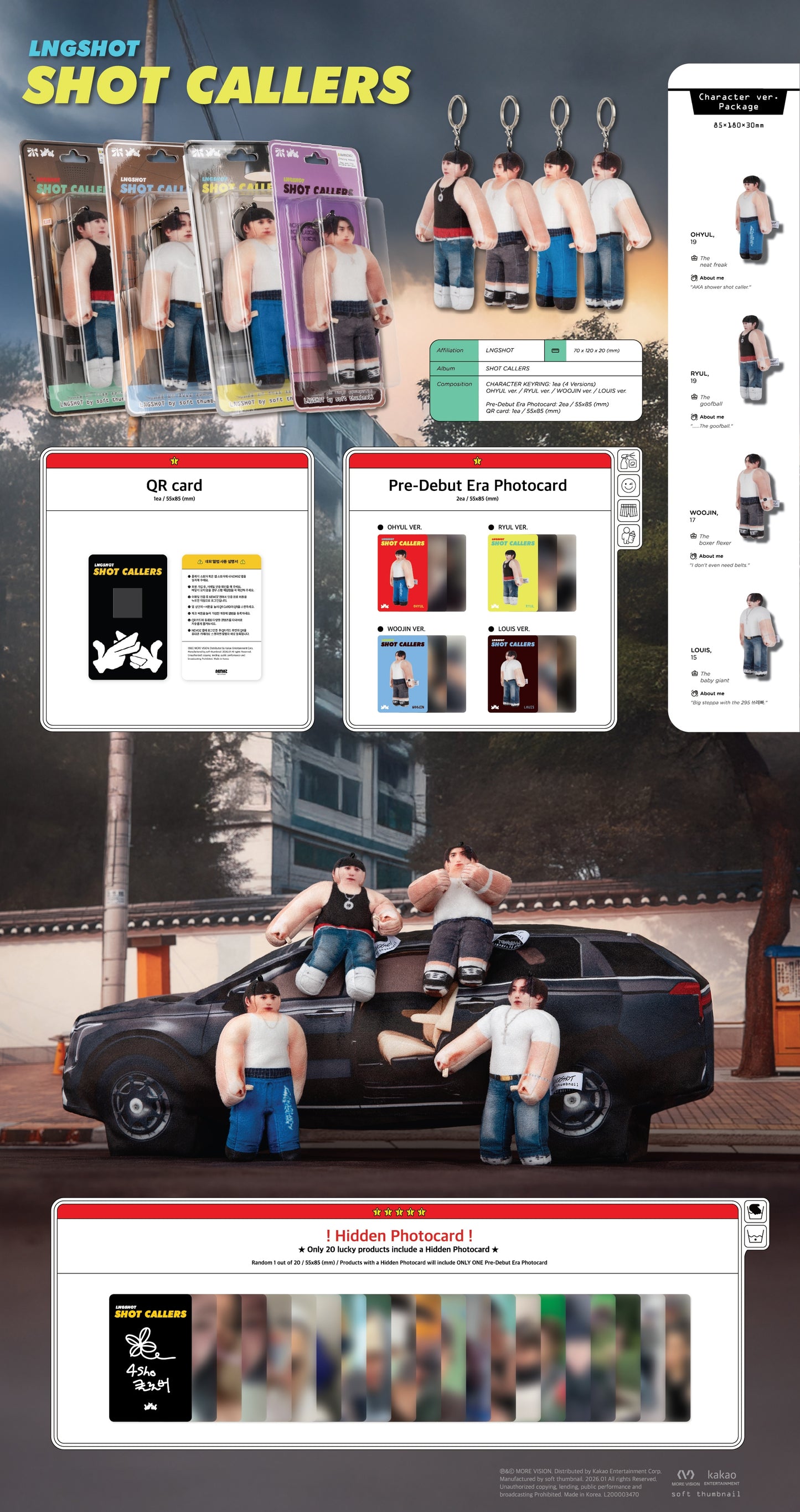 LNGSHOT - EP : SHOT CALLERS (Character Ver.) Random Ver.