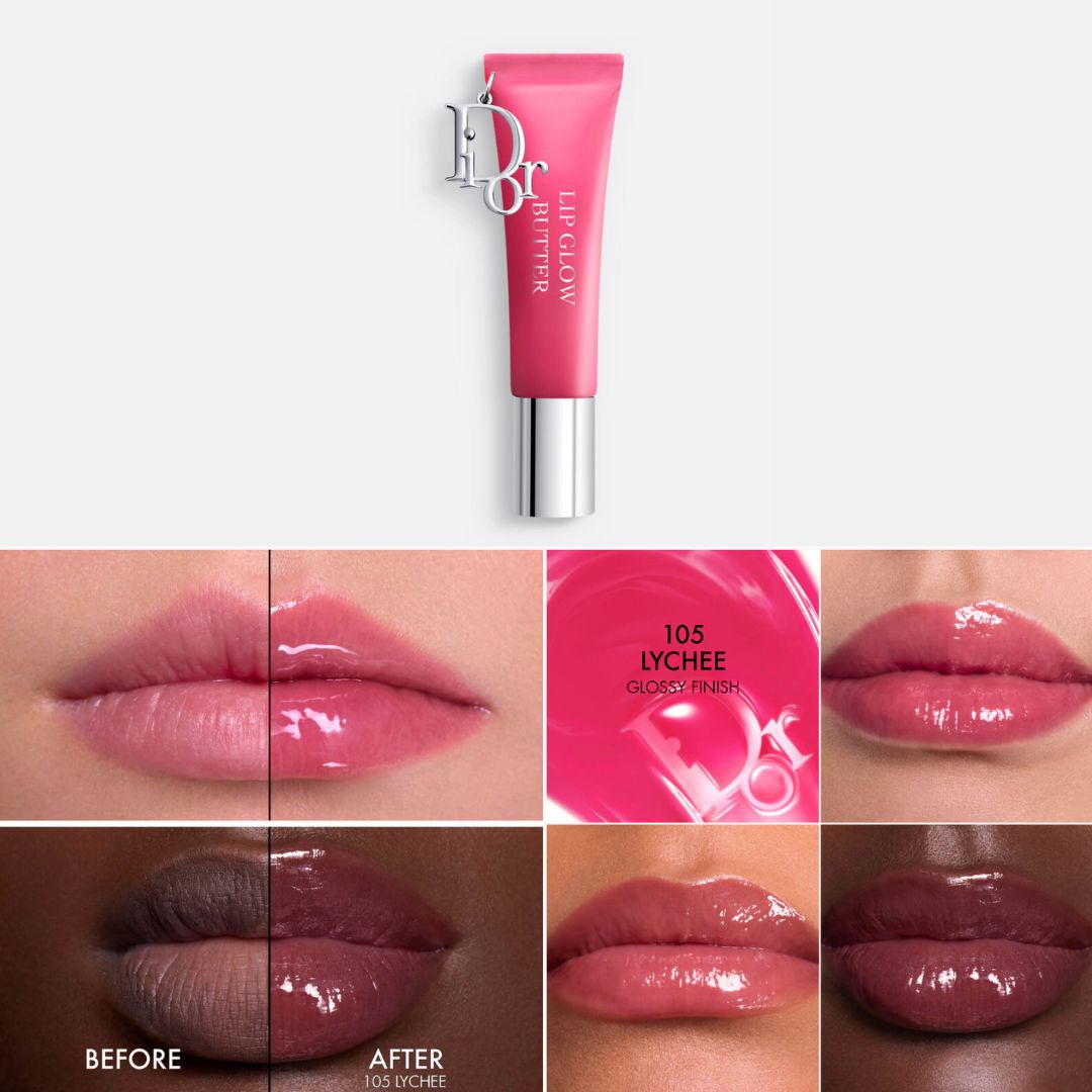 JISOO X Dior Addict Lip Glow Butter Lychee Glossy Finish