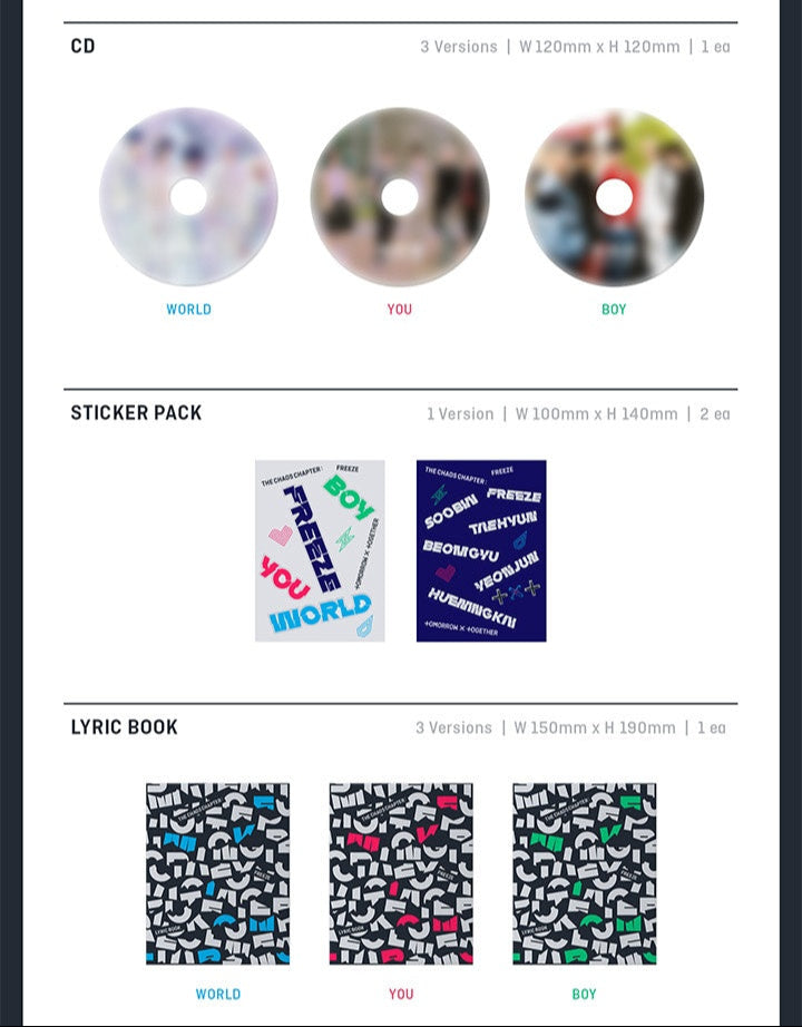 TXT - The Chaos Chapter: FREEZE (4th Mini Album)