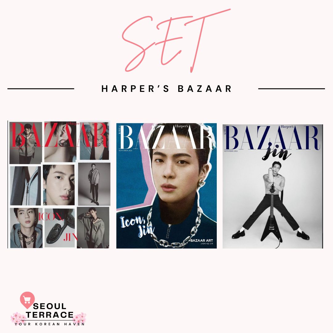 BTS JIN MAGAZINE - HARPER'S BAZAAR - SEPTEMBER 2024