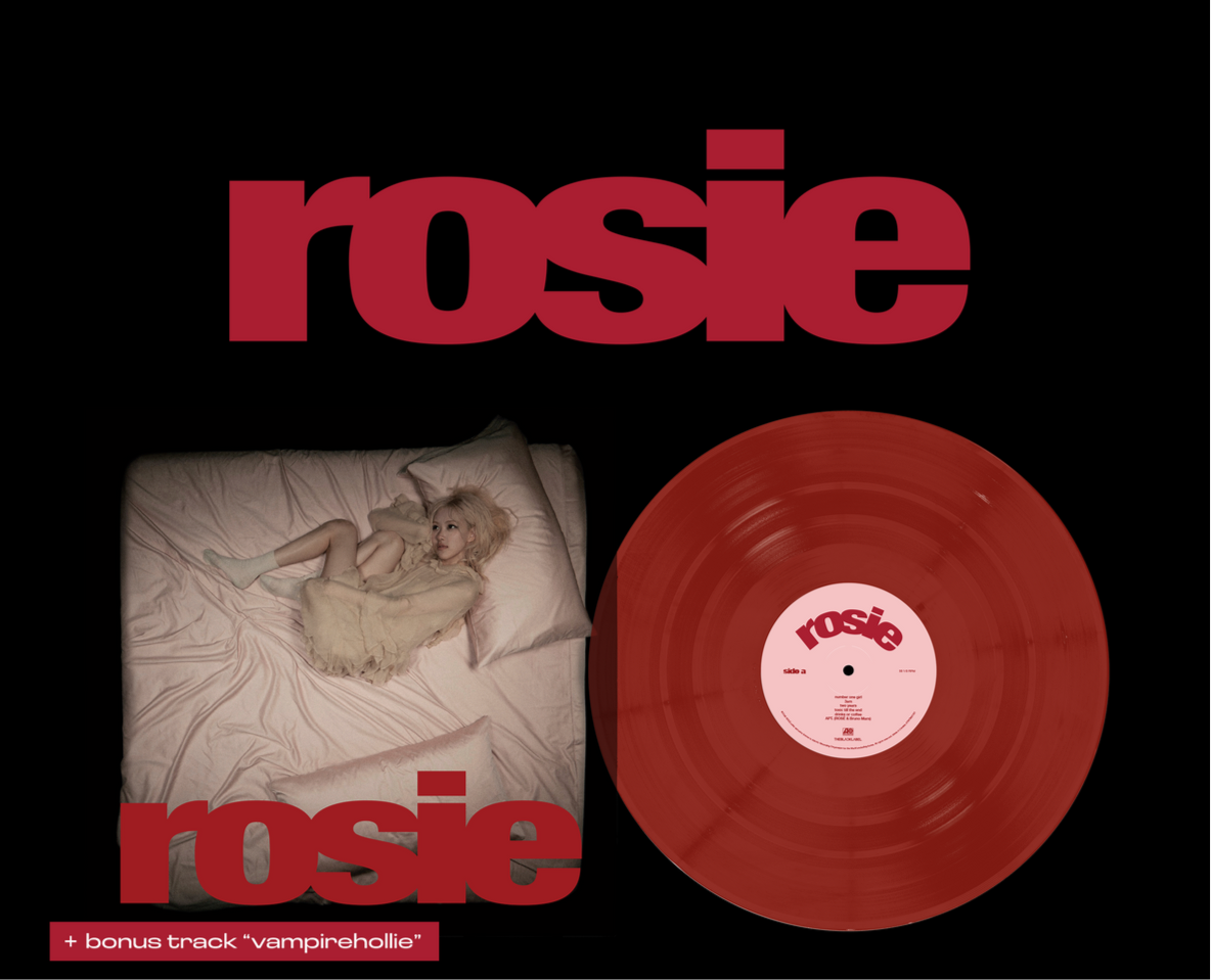 BLACKPINK Rosé - 'ROSIE' 1st Album Vinyl LP (Vampirehollie Edition) - Red - (with Gifts)