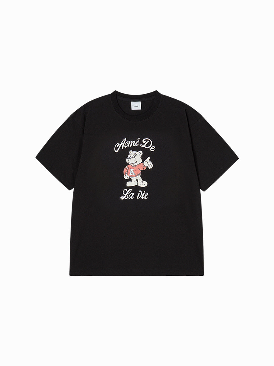 Yena x Adlv AC Bear Welcome Short Sleeve T-Shirt