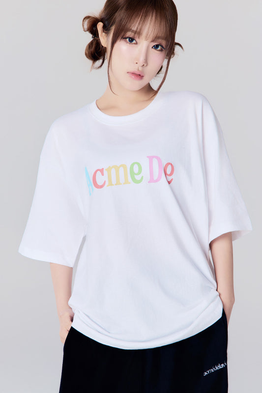 Yena x Adlv Color Logo Short Sleeve T-Shirt