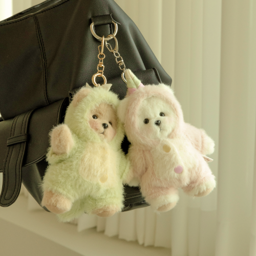 Teddy Tales - Lena Bear - Unicorn Keyring (Milktea)