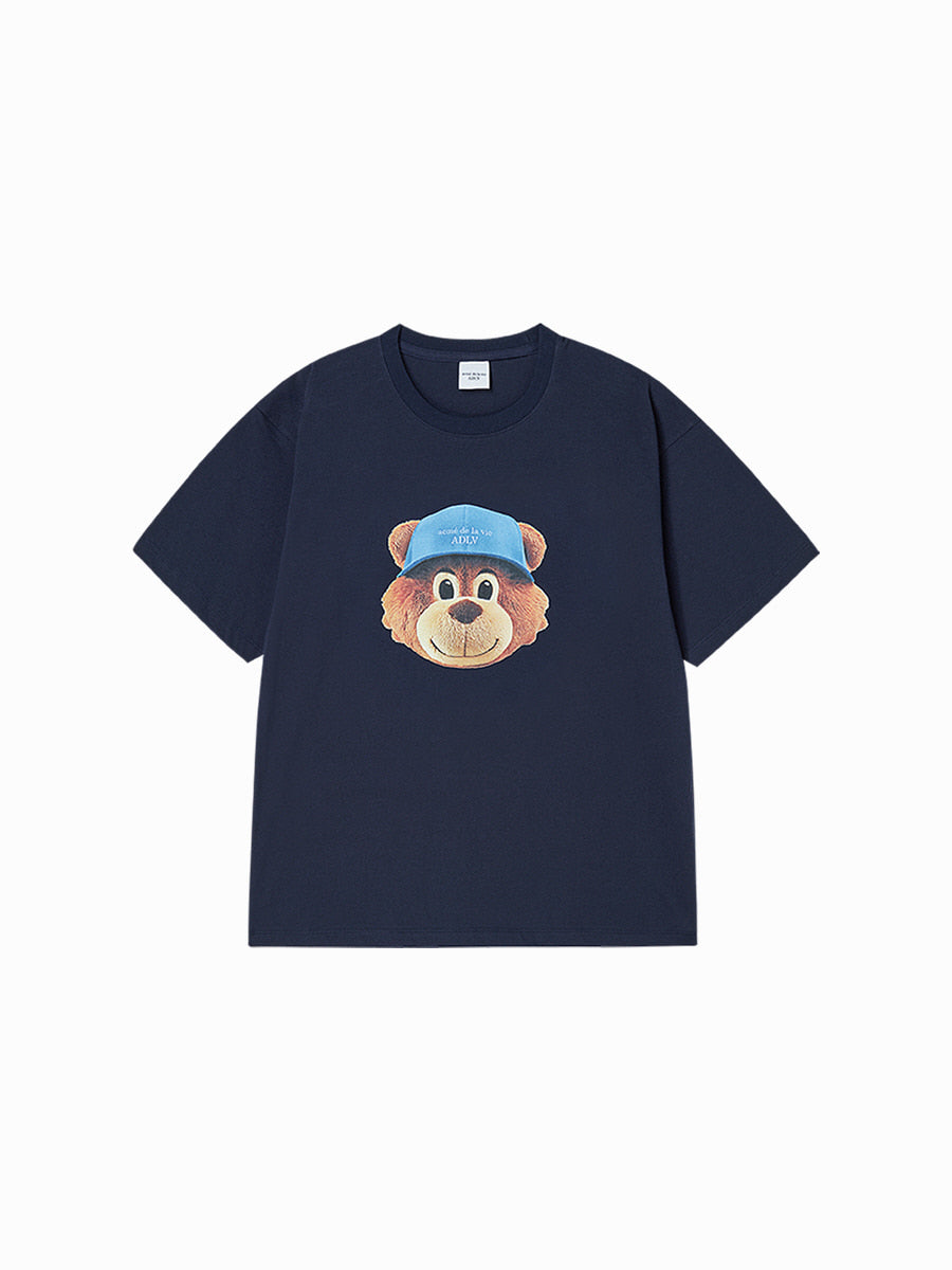 Yena x Adlv 3D AC Bear Face Short Sleeve T-Shirt