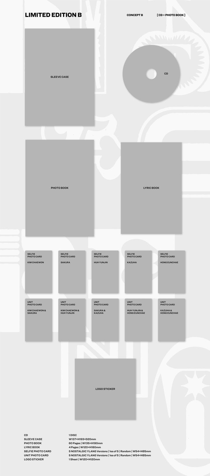 LE SSERAFIM - JAPAN 4th Single 'DIFFERENT' Album