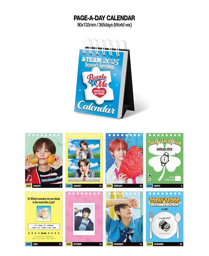 &TEAM - 'Puzzle of Me' 2025 SEASON'S GREETINGS (Unsealed)