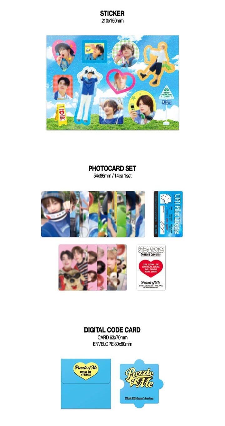 &TEAM - 'Puzzle of Me' 2025 SEASON'S GREETINGS (Unsealed)