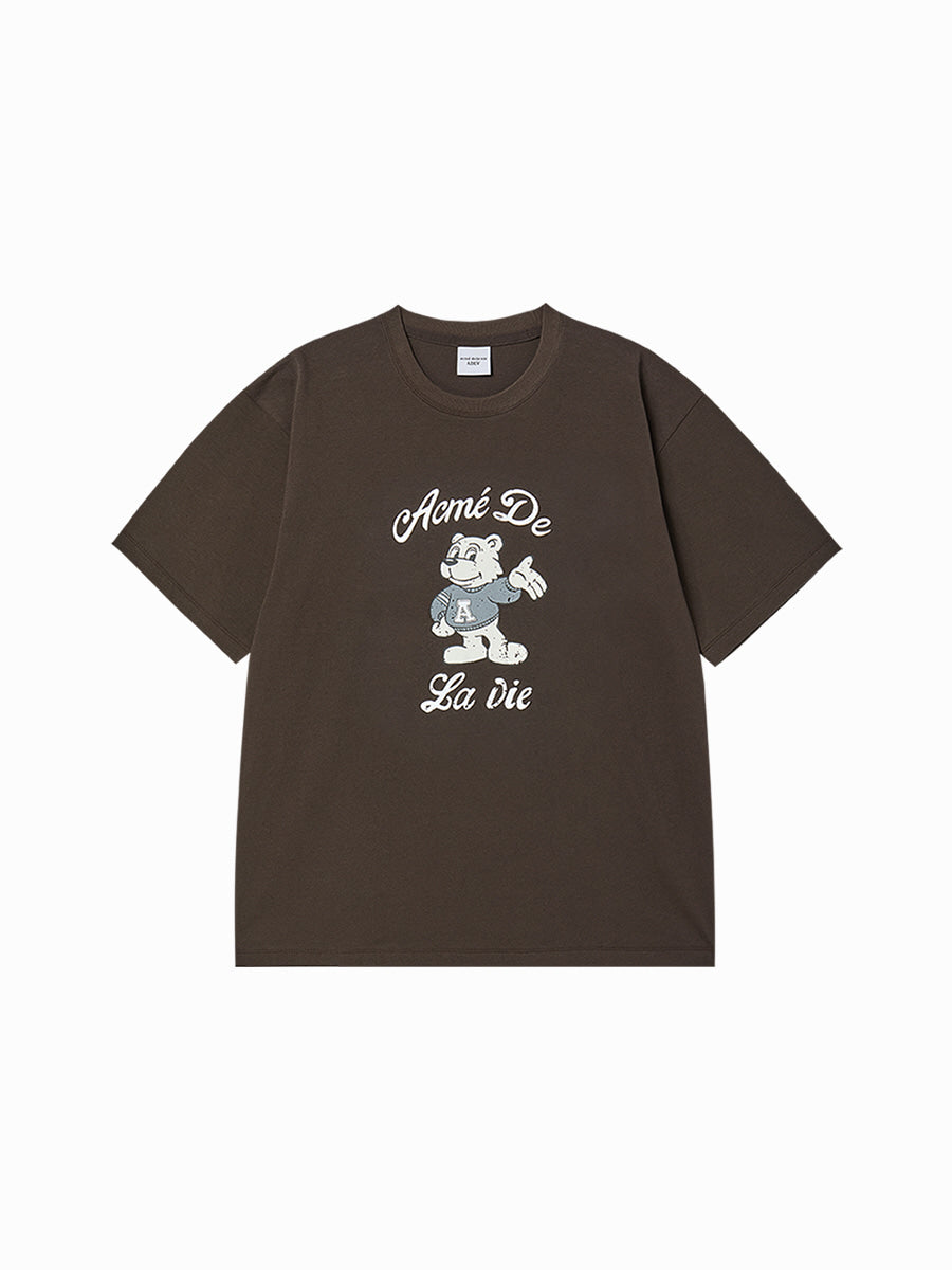 Yena x Adlv AC Bear Welcome Short Sleeve T-Shirt