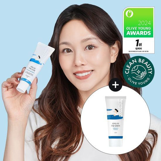 Round Lab Birch Moisture Sunscreen 50ml (+ Cleanser 20ml)