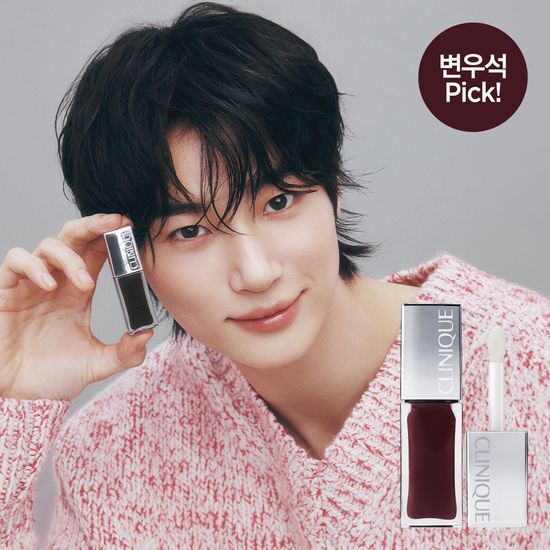 CLINIQUE ポップ ポジティブ コレクション Byeon Woo Seok Pick] Clinique Pop Lip and Cheek Oil Black Honey