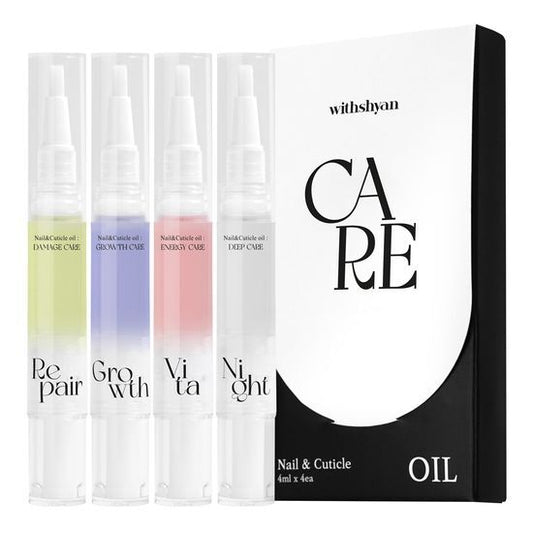 WithSyan Nail & Cuticle Oil Pen All-Care Set (4ml x 4pcs)