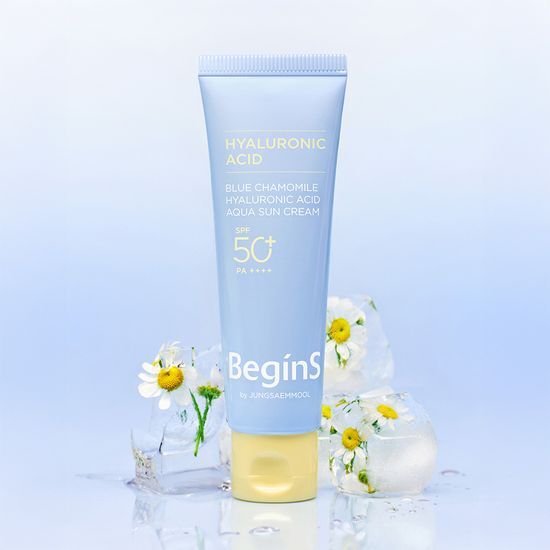 Begins by Jung Saem Mool Blue Chamomile Hyaluronic Acid Moisture Sun Cream 50ml