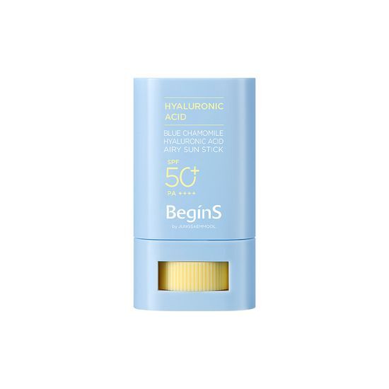 Begins by Jung Saem Mool Blue Chamomile Hyaluronic Acid Airy Sun Stick 15g