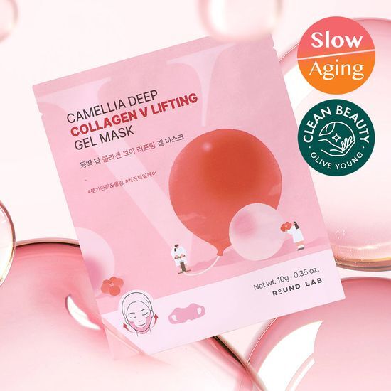 Round Lab Camellia Deep Collagen V Lifting Gel Mask 1 Sheet