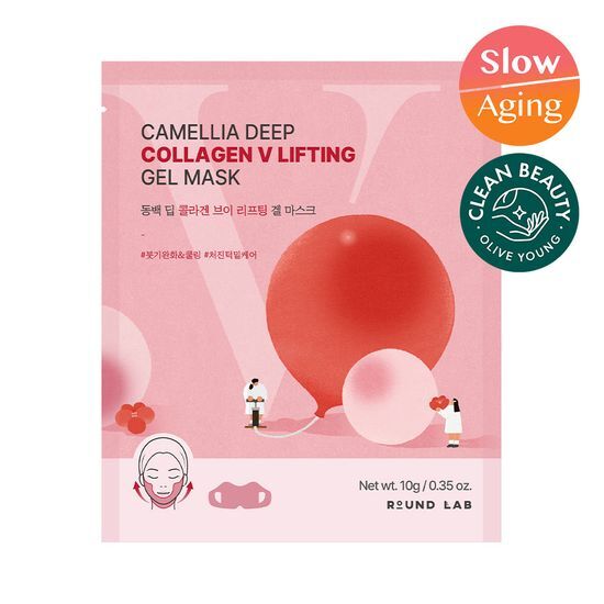 Round Lab Camellia Deep Collagen V Lifting Gel Mask 1 Sheet