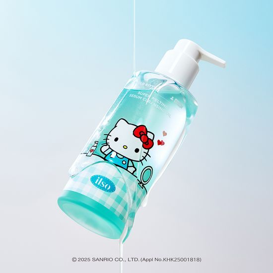 [Hello Kitty X Ilso Super Melting Sebum Cleansing Oil 200ML (+Hello Kitty Air Cleansing Brush)