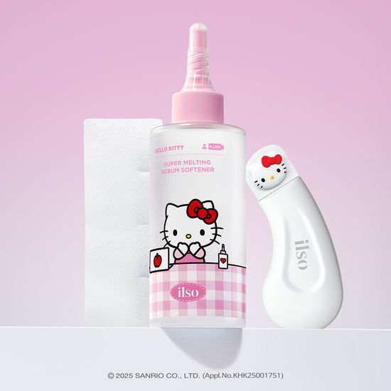 [Hello Kitty X Ilso Super Melting Sebum Softener 150ML Plan (+Hello Kitty Blackhead Remover + 40 Sticky Cotton Pads)
