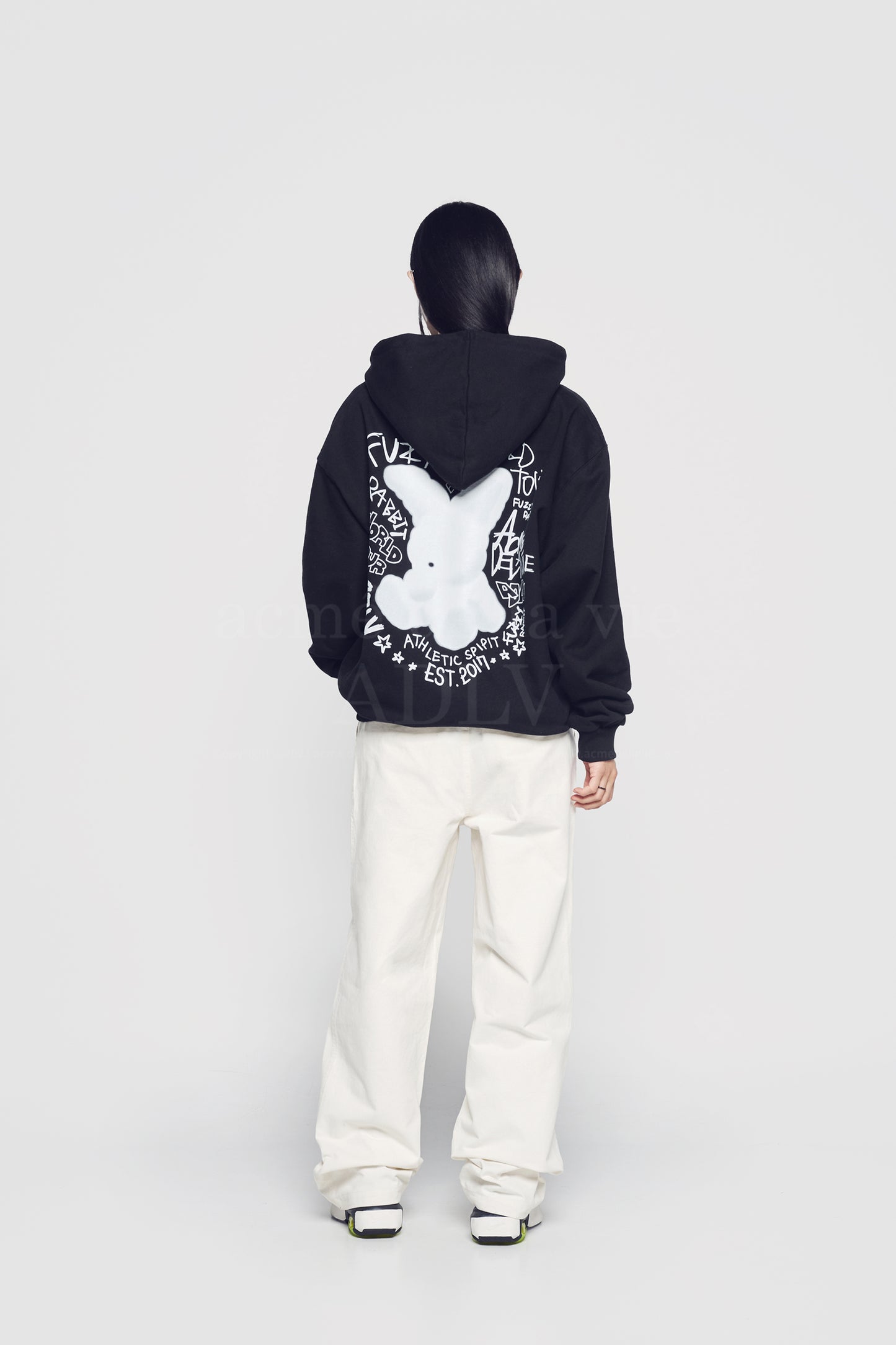 ADLV Acmé de la vie DOODLE RABBIT HOODIE